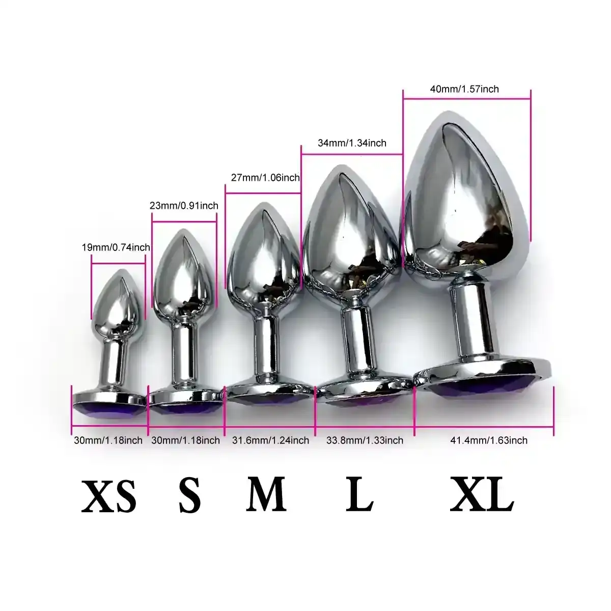 isensualflow net deep purple aluminum alloy anal plug