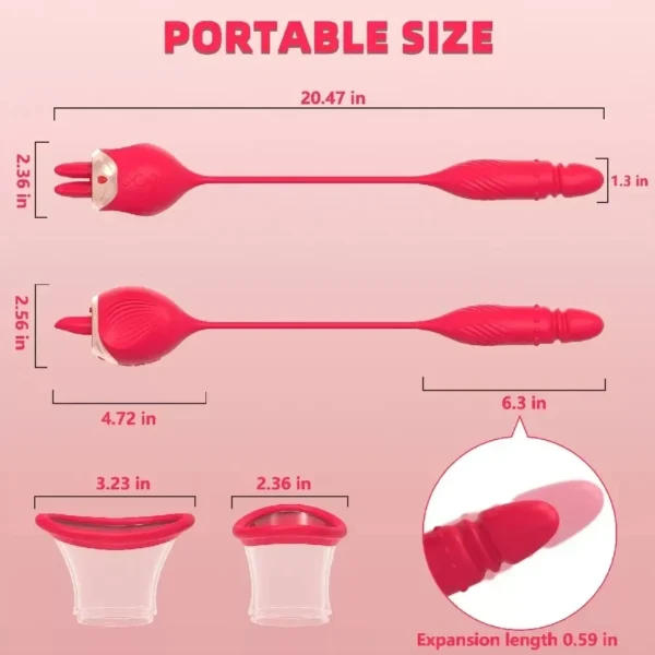 isensualflow net dual action thrusting sex toy pink