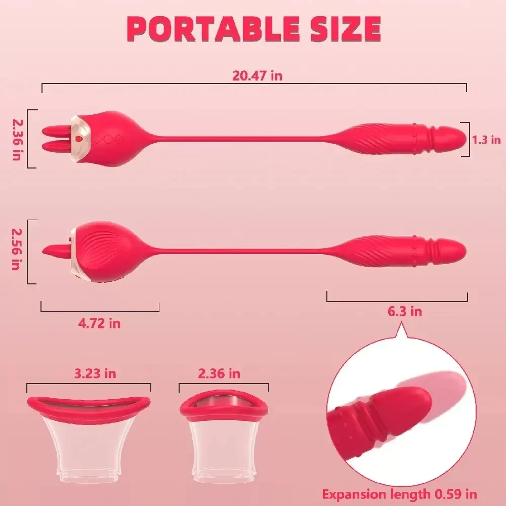 isensualflow net dual action thrusting sex toy pink