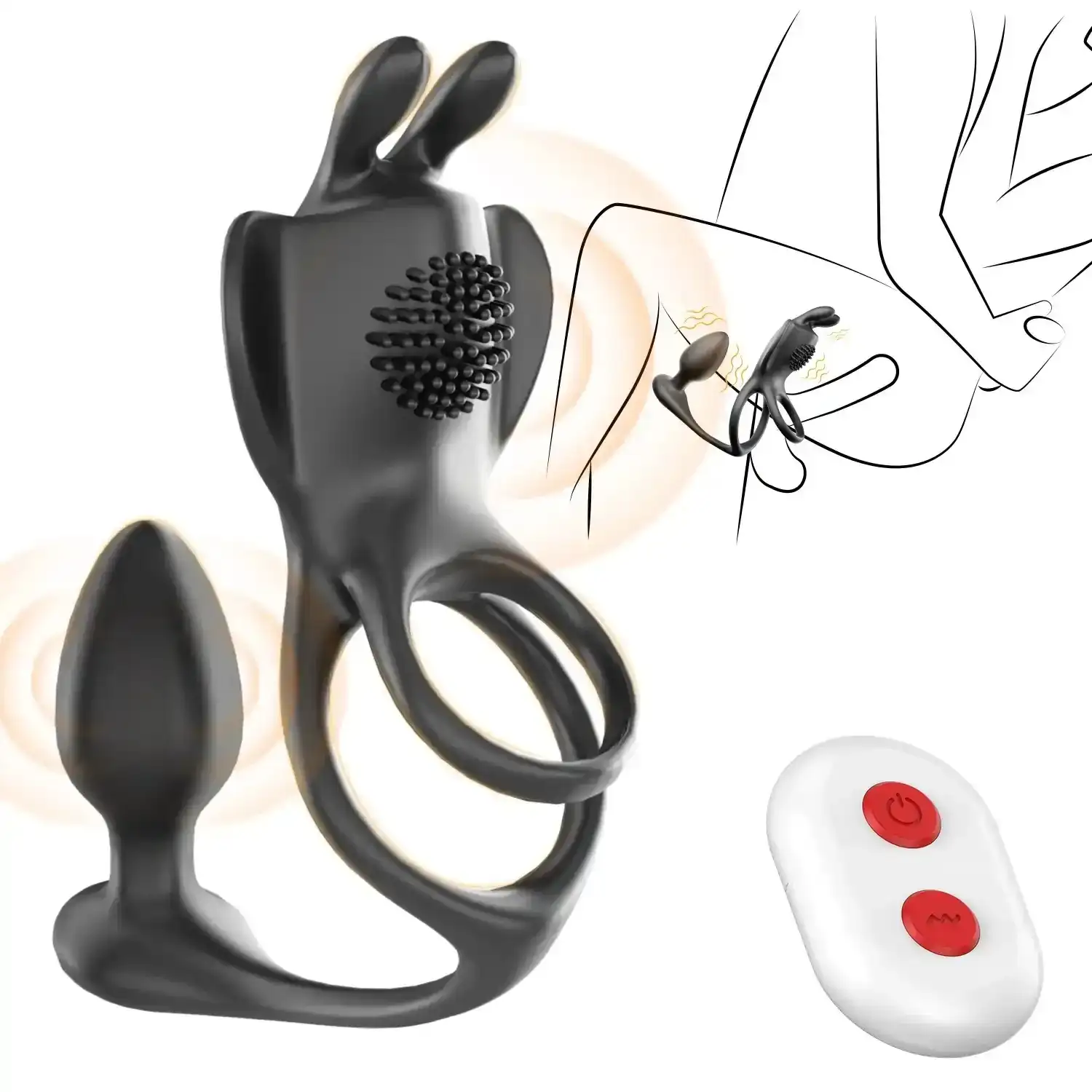 isensualflow net dual stimulation anal plug quiet motor