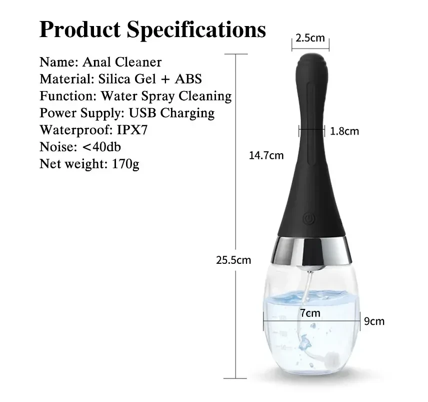 isensualflow net electric anal cleansing system silicone