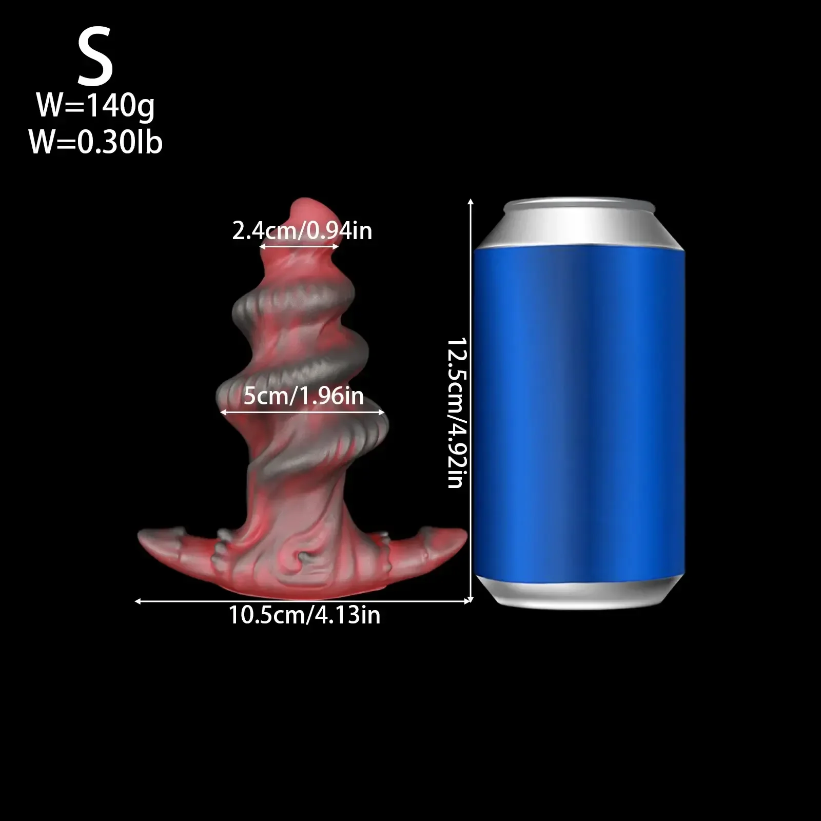 isensualflow net huge silicone spiral anal plug