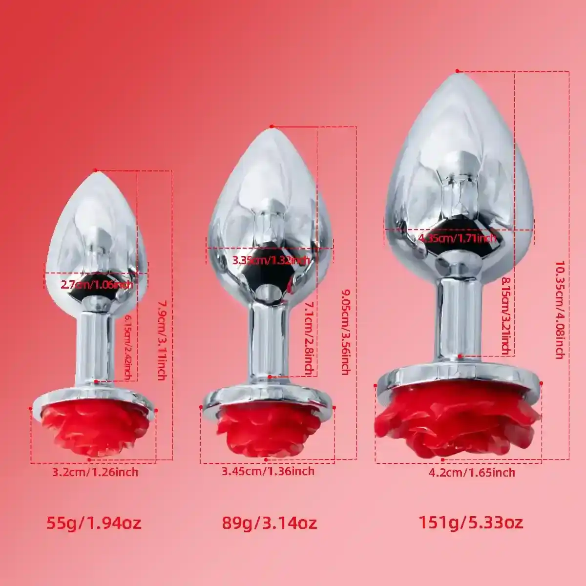 isensualflow net metal anal plug rose design