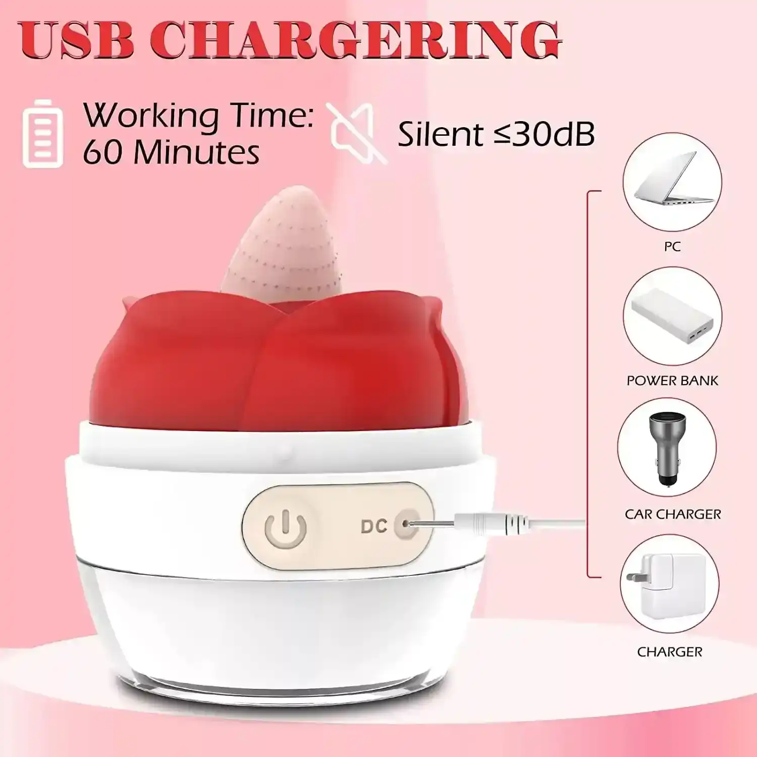 isensualflow net rose clitoral stimulator dual action