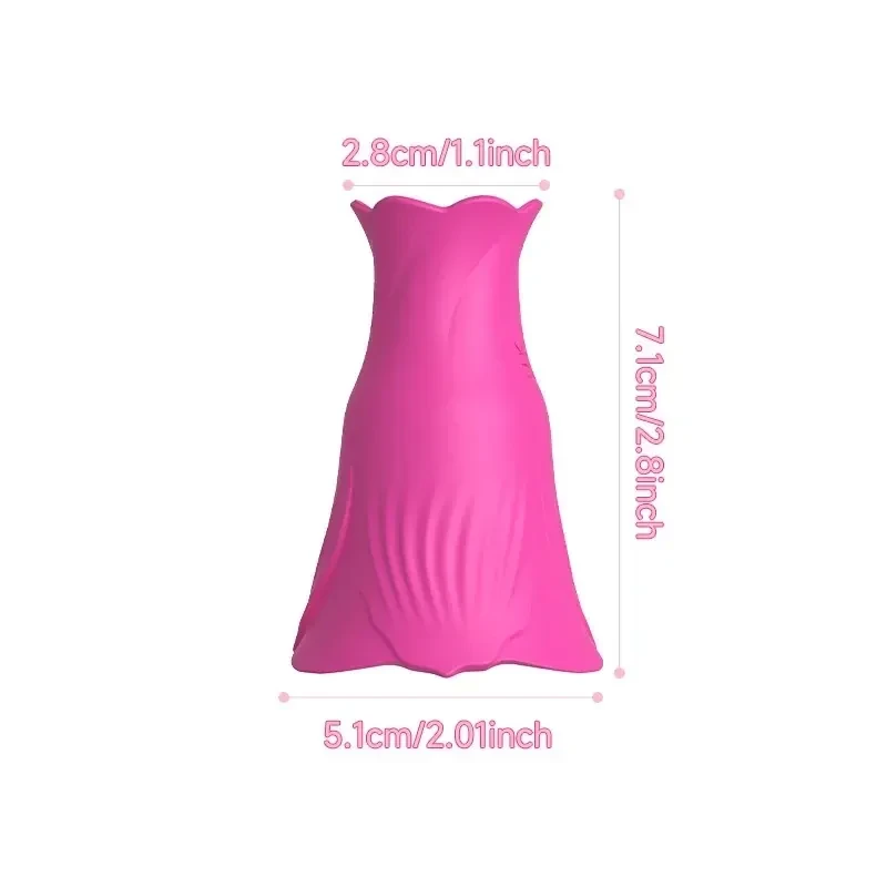 isensualflow net rose shape silicone nipple vibrator