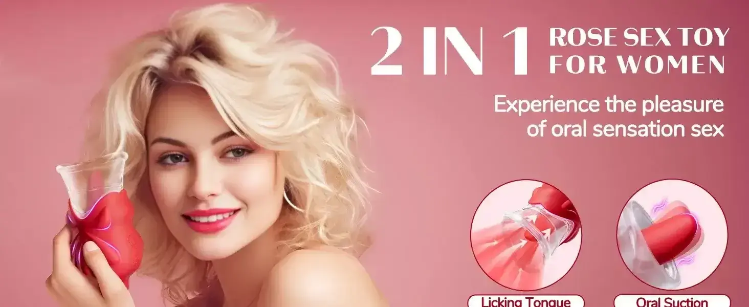 isensualflow net rose shape sucking licking vibrator