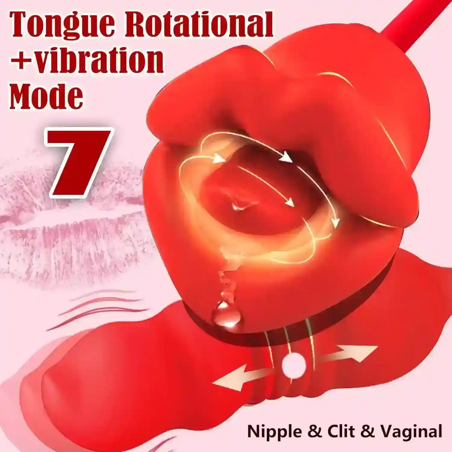 isensualflow net rose shape thrusting dildo silicone