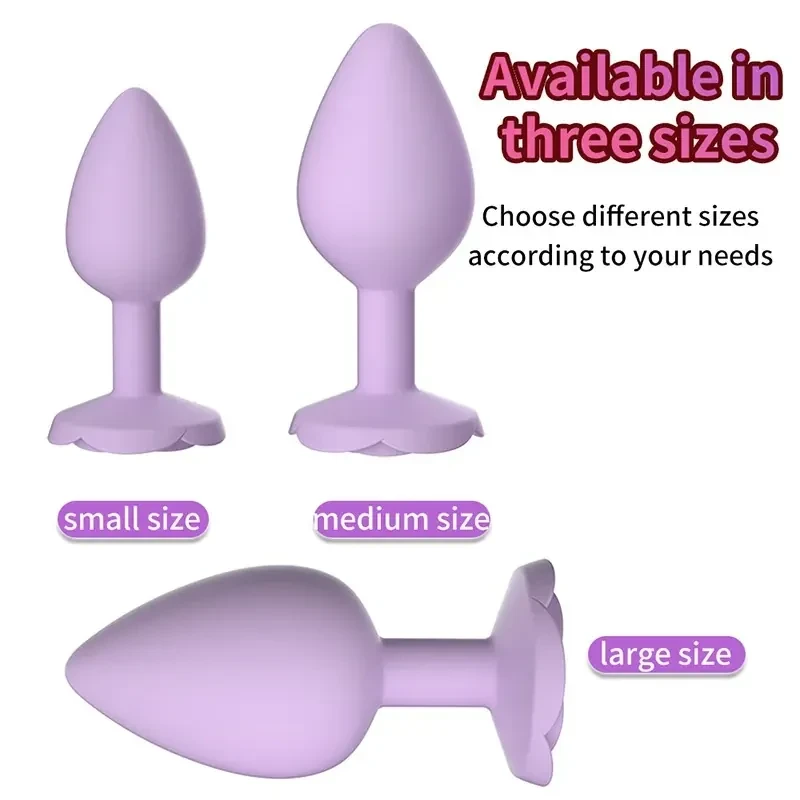 isensualflow net rose shaped silicone anal plug
