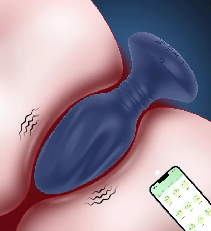isensualflow net silicone anal plug vibrating remote
