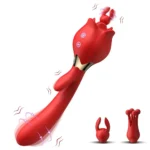 isensualflow net silicone rose vibrator with rotation