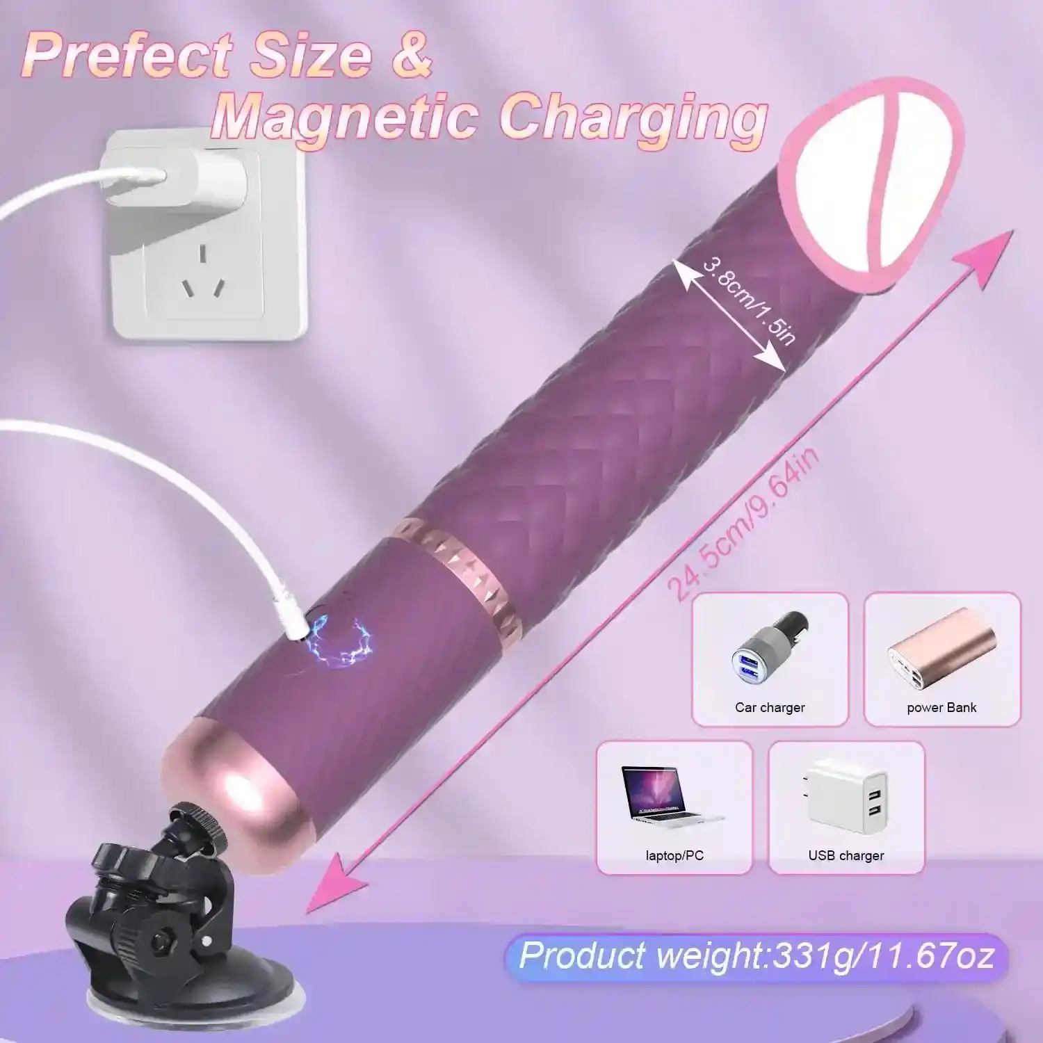 isensualflow net smart app controlled pink g-spot dildo
