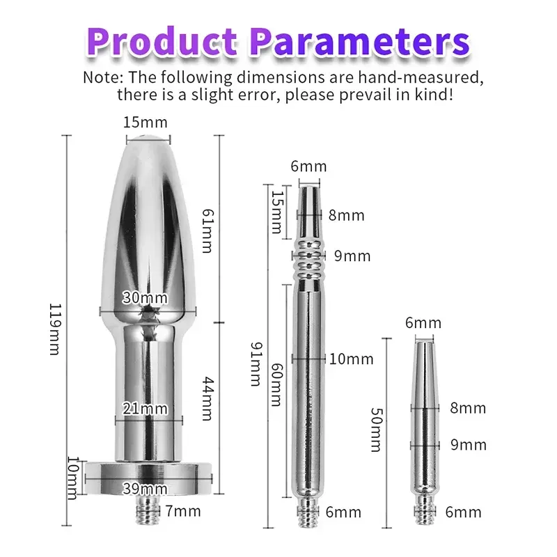 isensualflow net stainless steel anal enema plug
