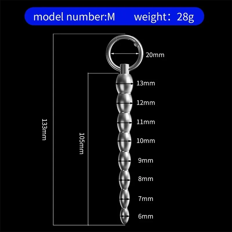 isensualflow net stainless steel beaded urethral sound