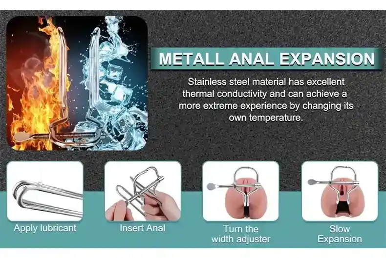 isensualflow net stainless steel expandable anal plug 1