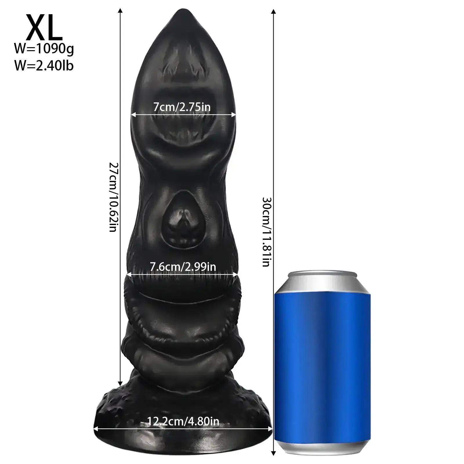 isensualflow net textured fantasy butt plug xl