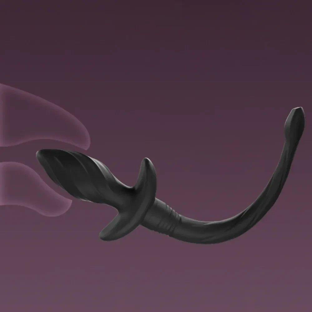 isensualflow net vibrating anal plug dog tail