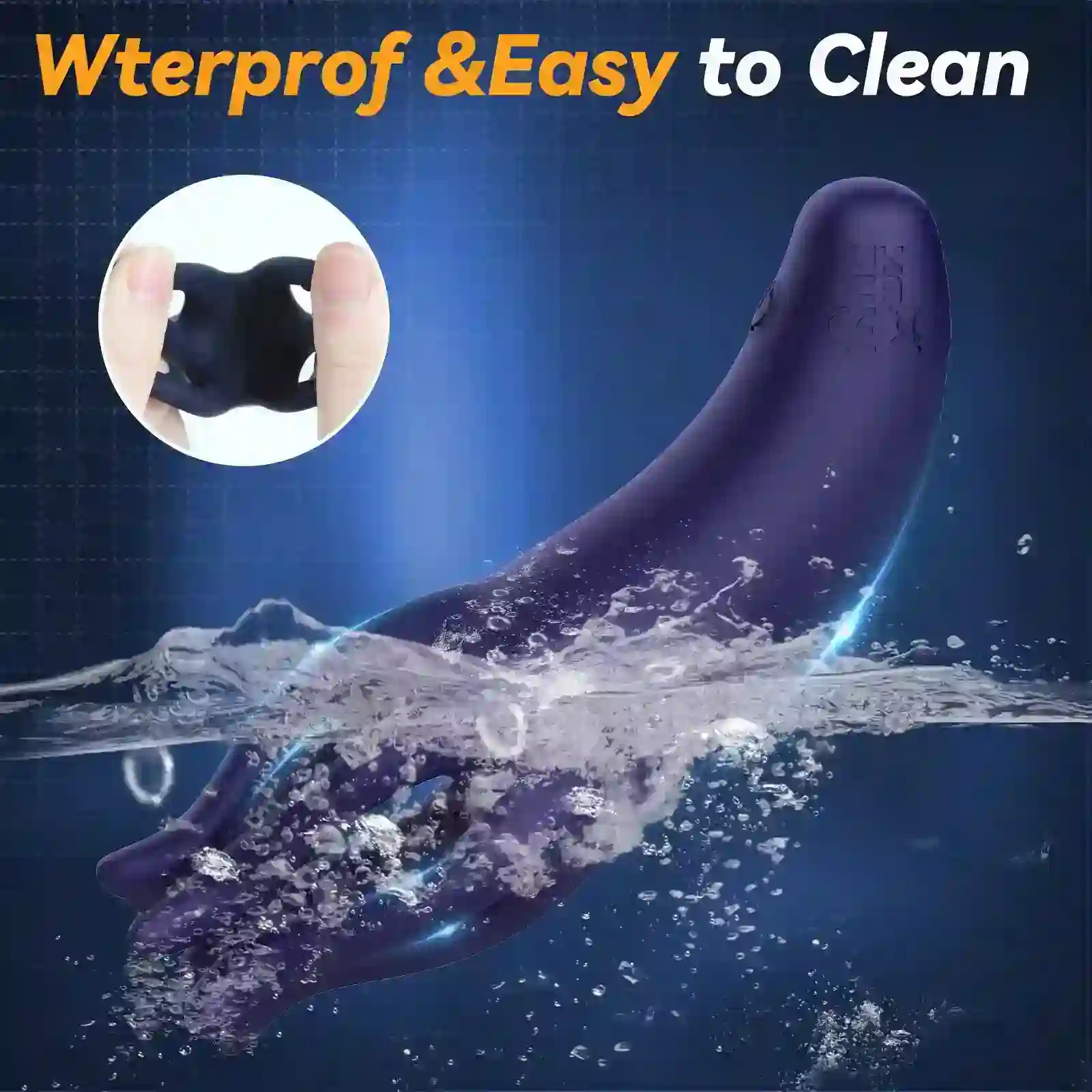 isensualflow net waterproof silicone vibrator for men