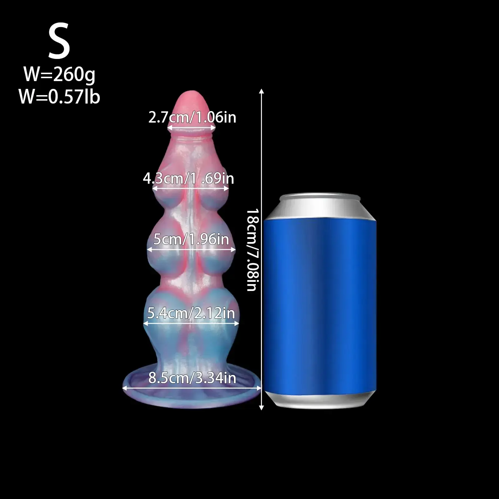 knot design anal silicone toy