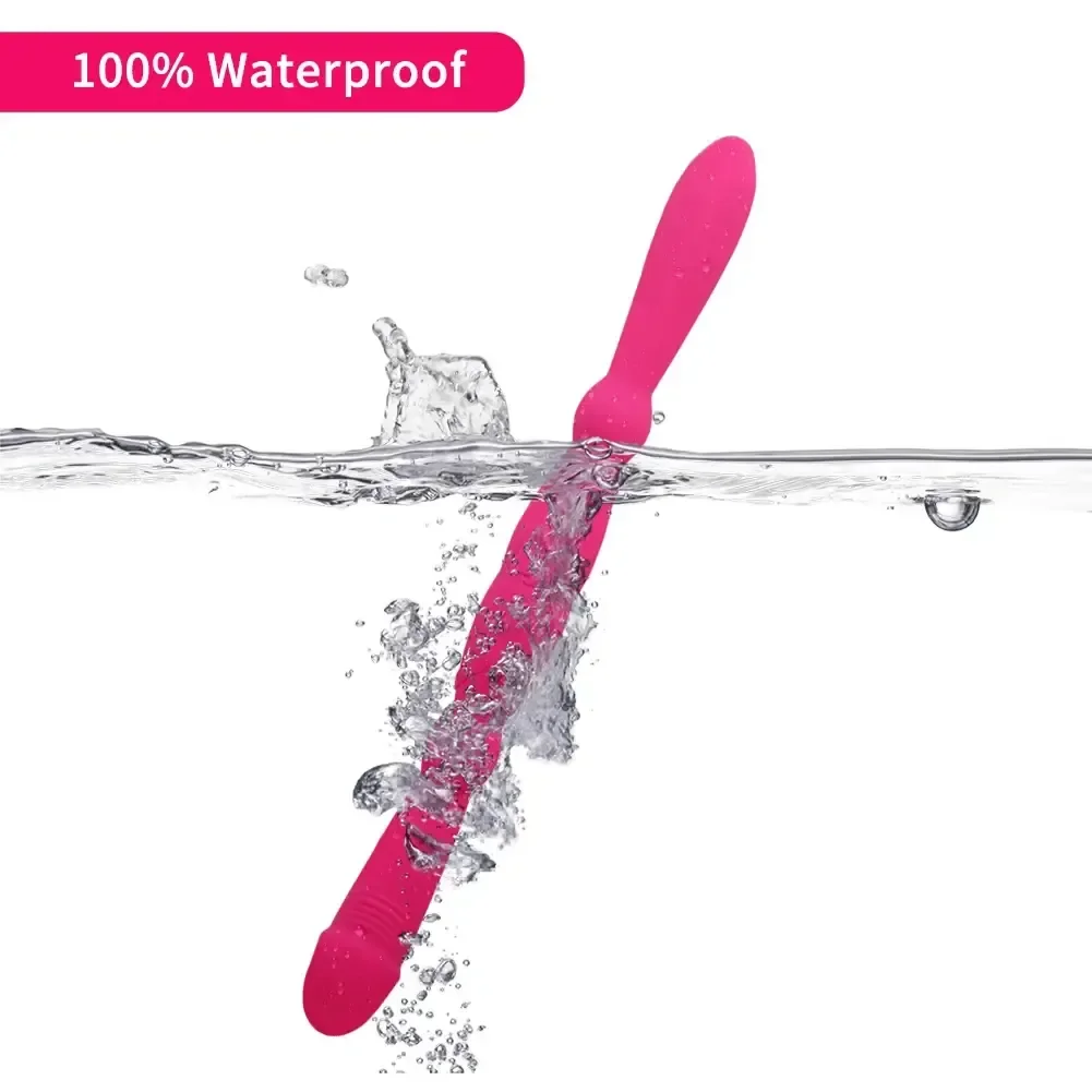 large flexible silicone double dildo