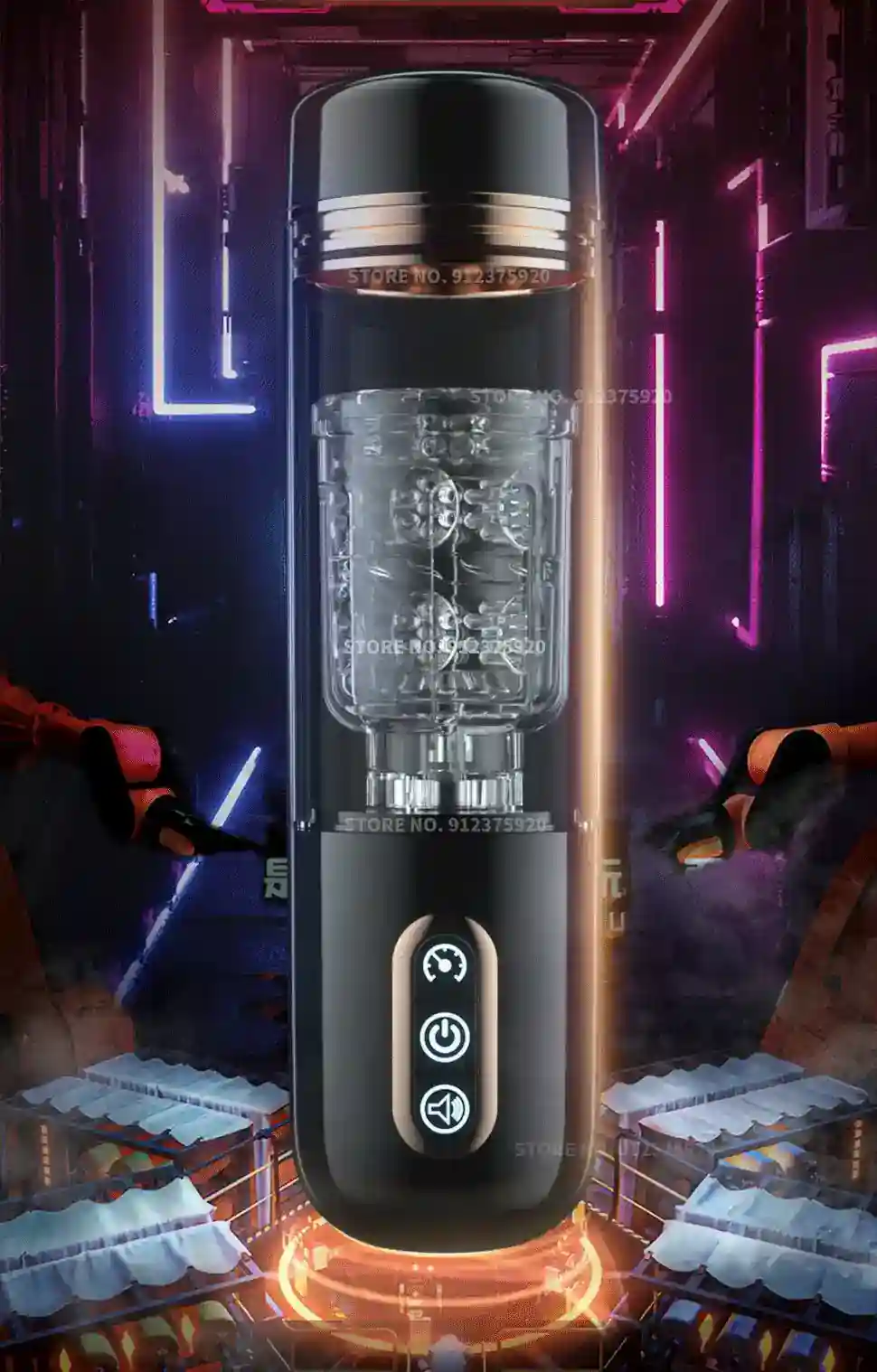 large particles around pulsation toy