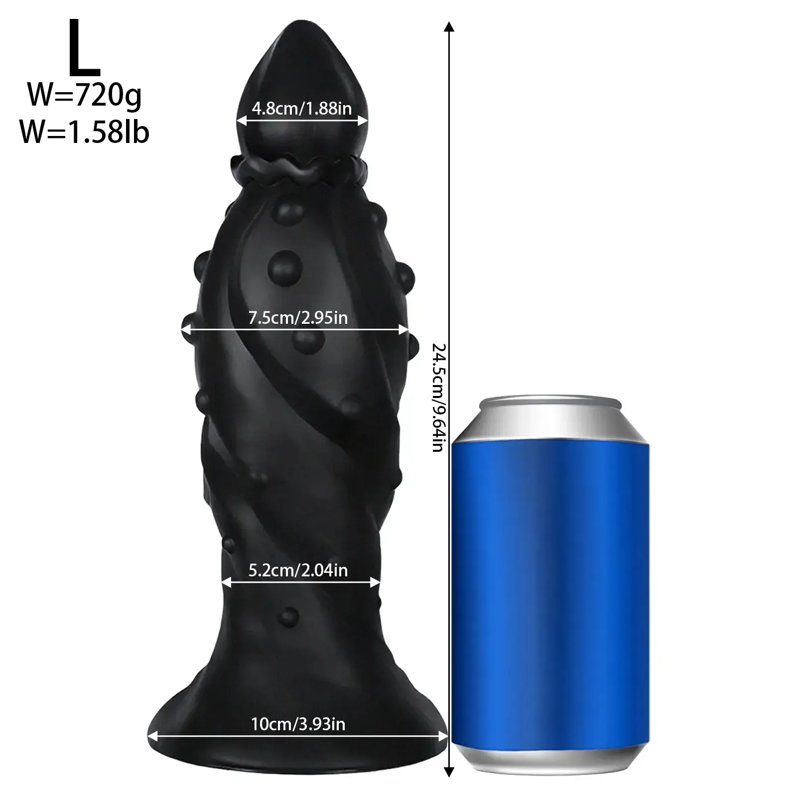 large pvc monster anal plug