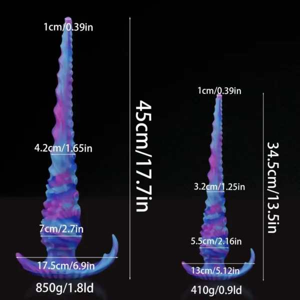 large silicone anal plug ribbed texture
