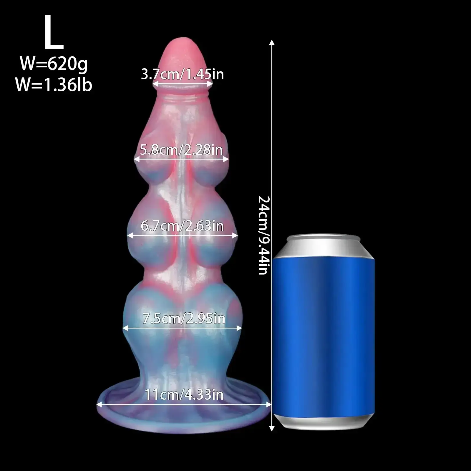 large silicone knot butt plug