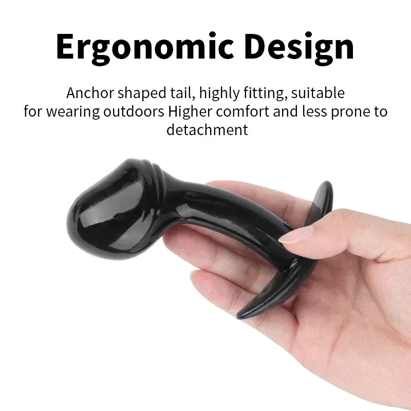 large tpe textured anal toy