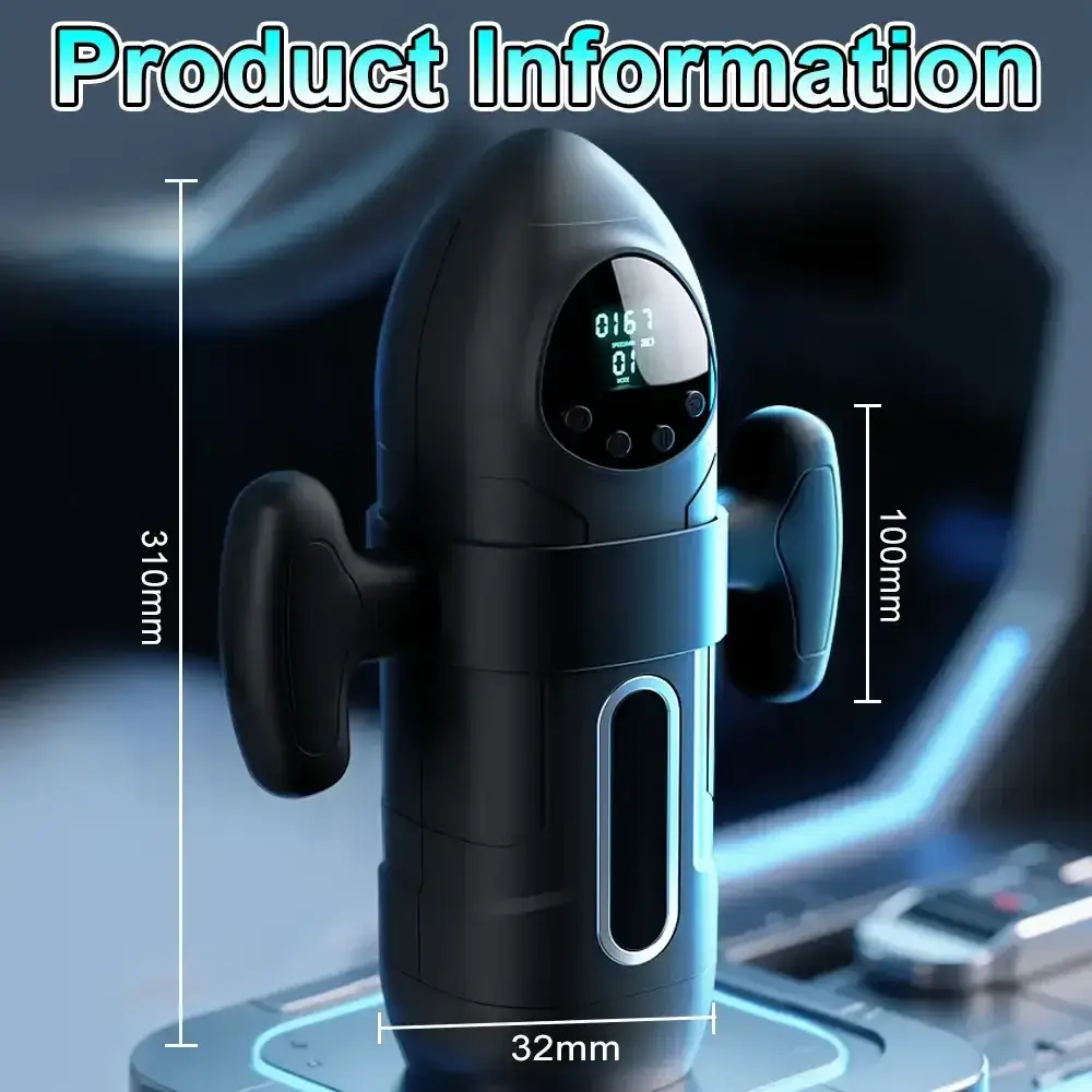 lcd display male masturbator
