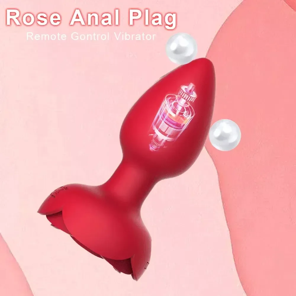 led rose anal vibrator waterproof