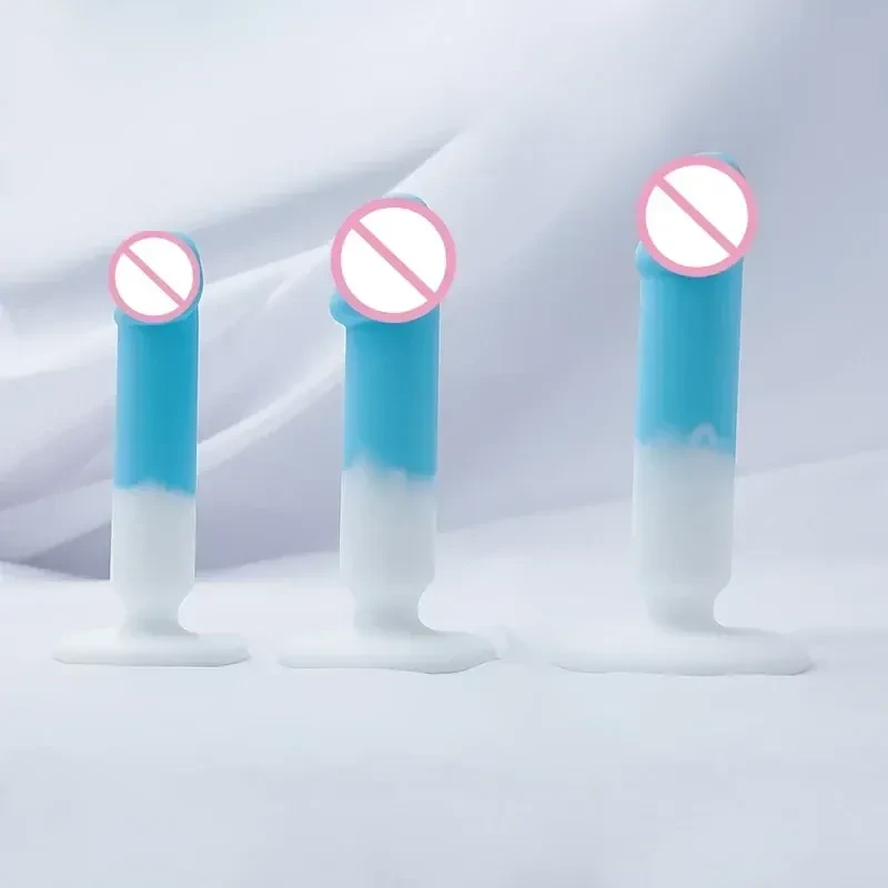 light blue white dildo