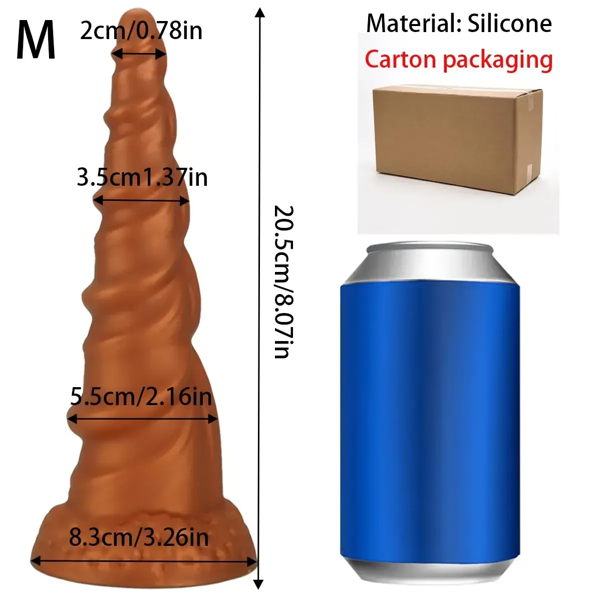 liquid silicone anal dilator tapered