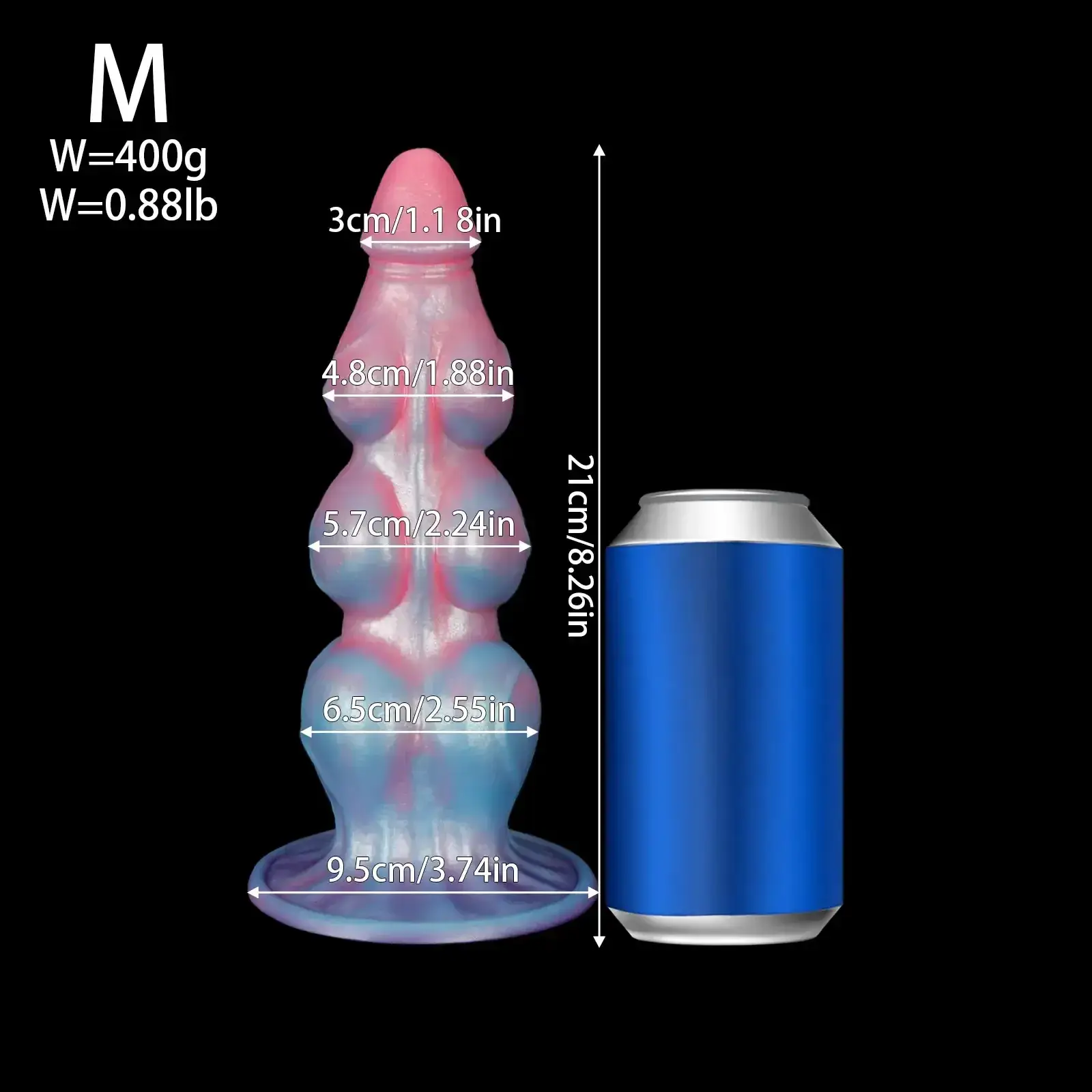 liquid silicone knotted anal plug