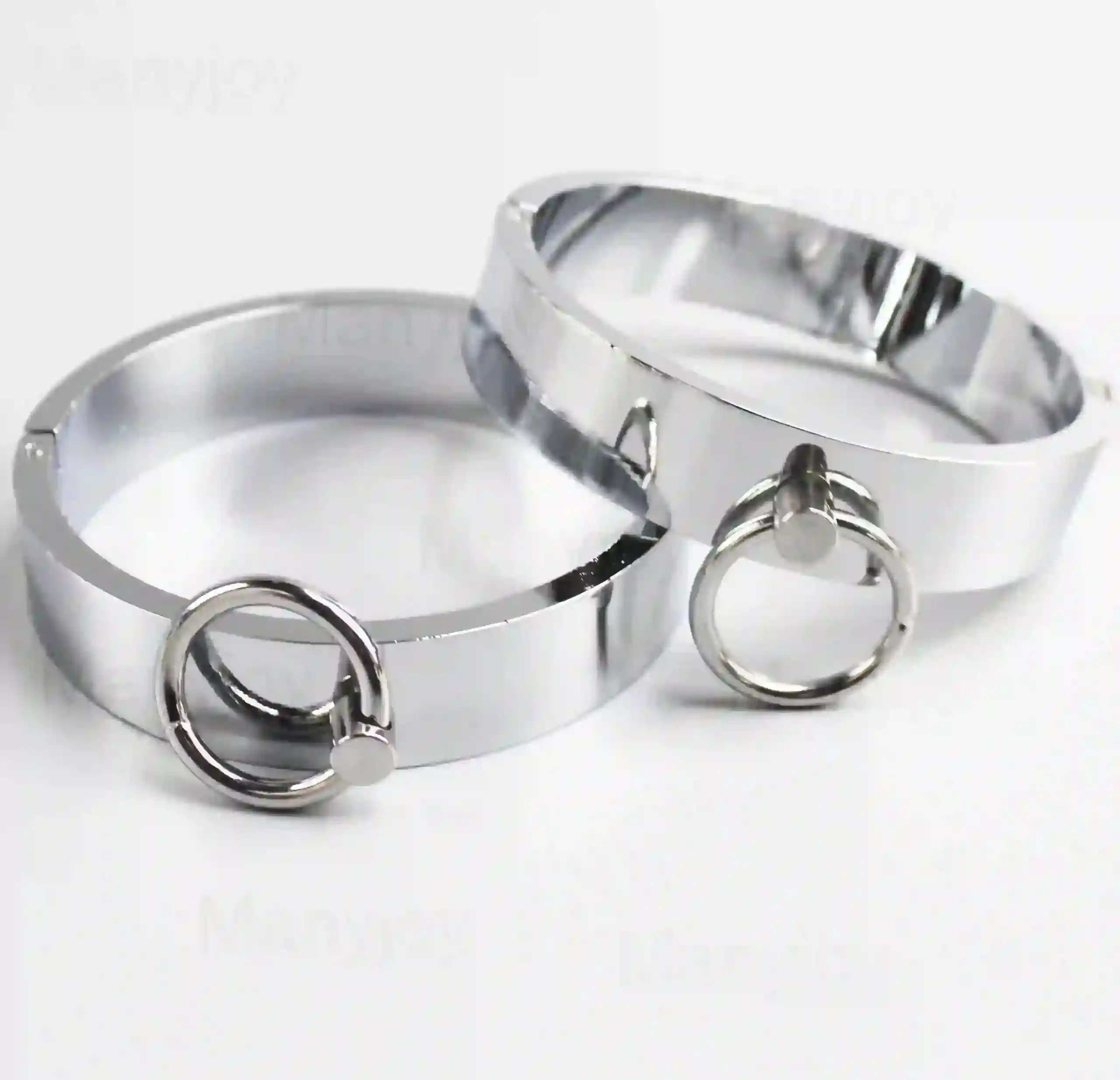 lockable pair metal ankle cuffs