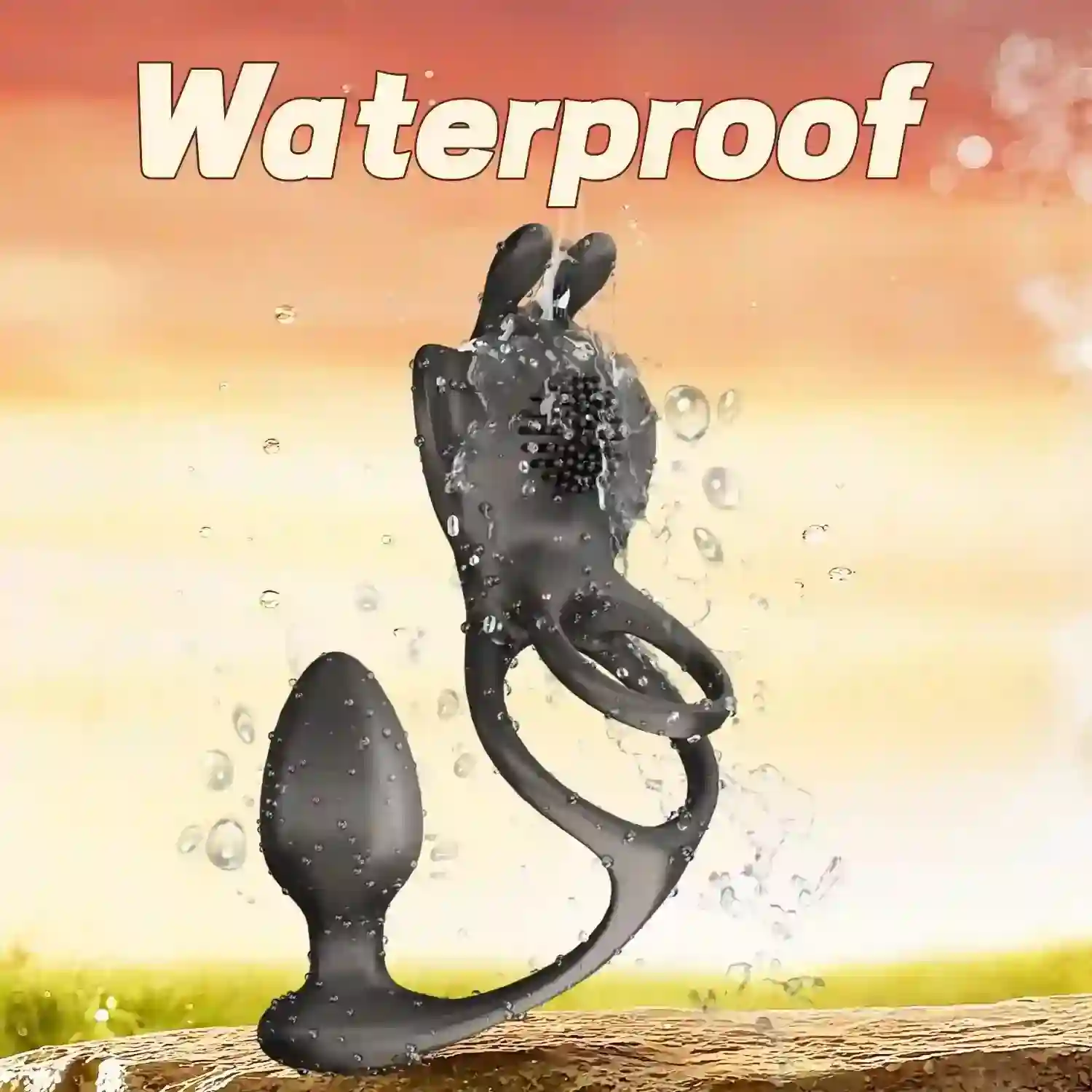 long anal plug dual vibration stimulation