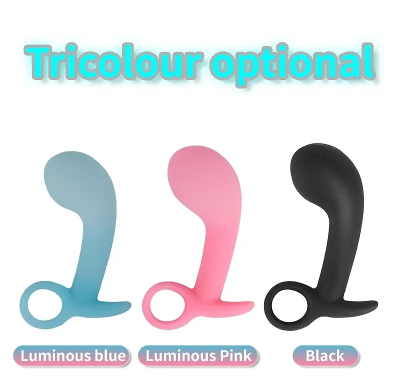 luminous blue inflatable butt plug