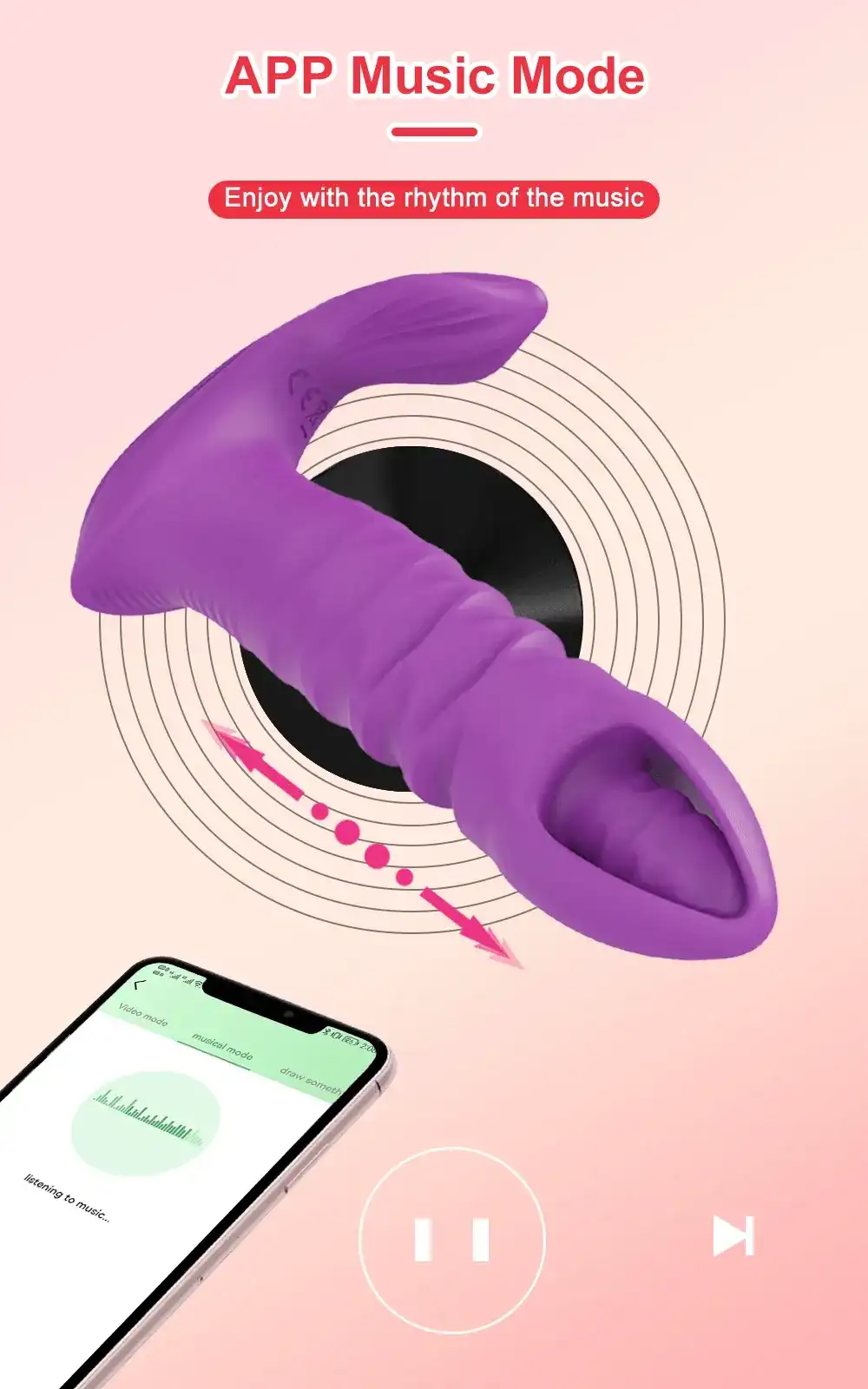 magnetic charging g spot vibrator