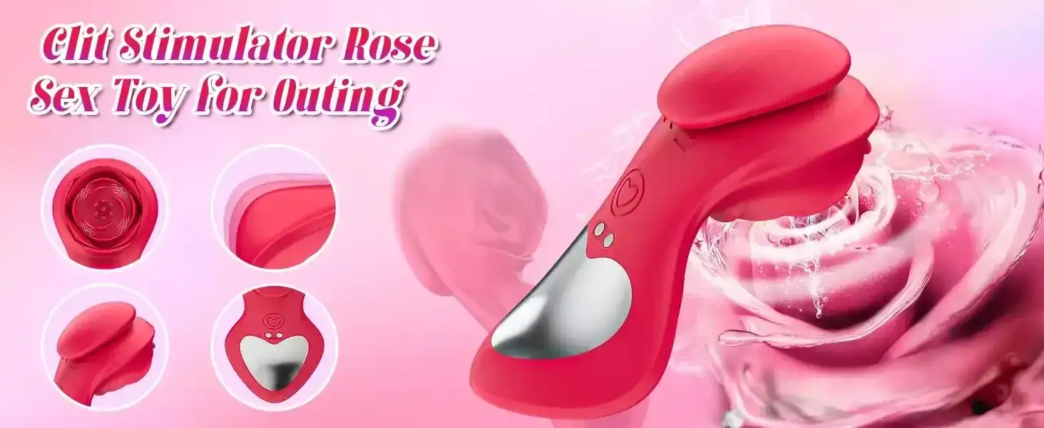 magnetic panty vibrator rose design