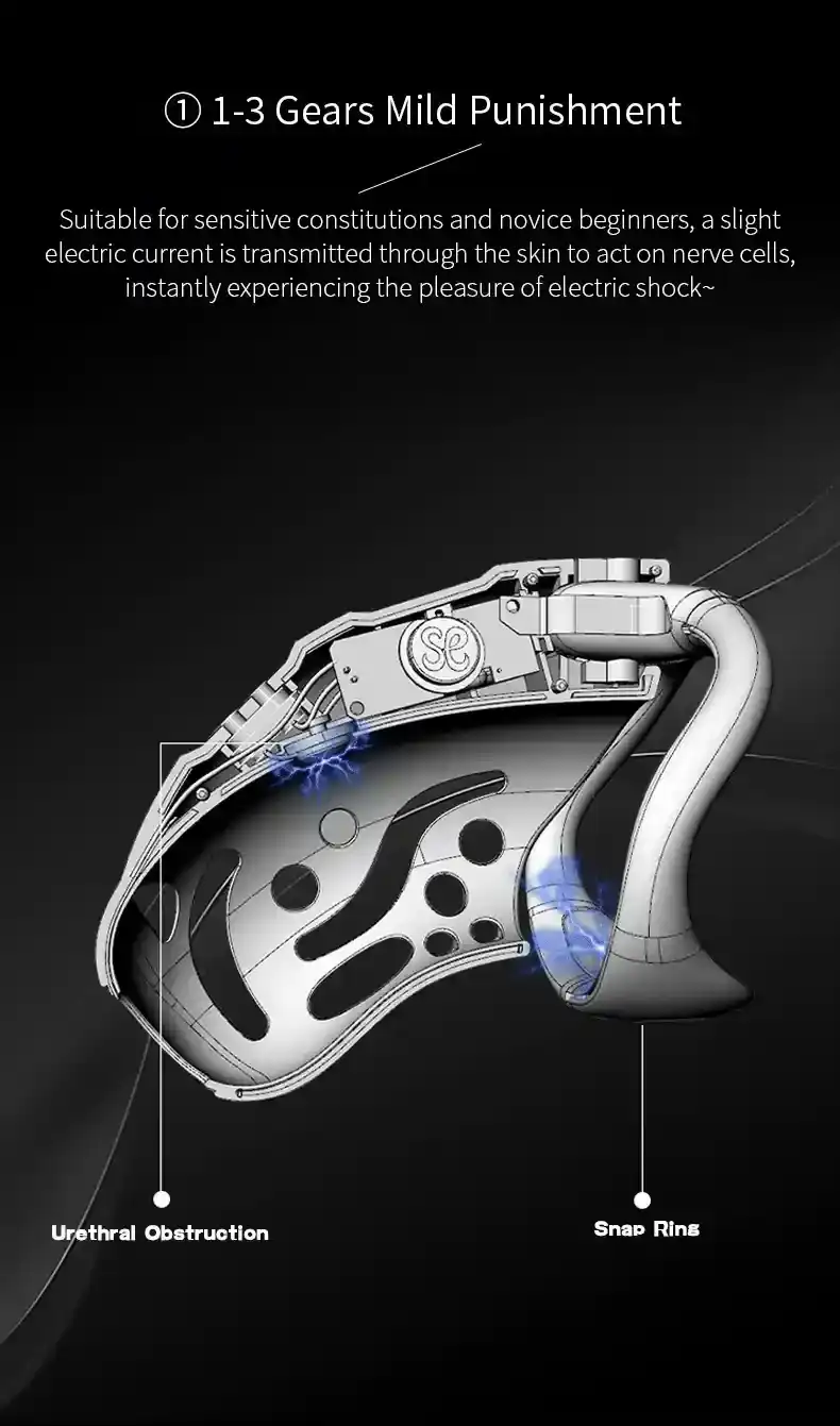 male restraint with remote control
