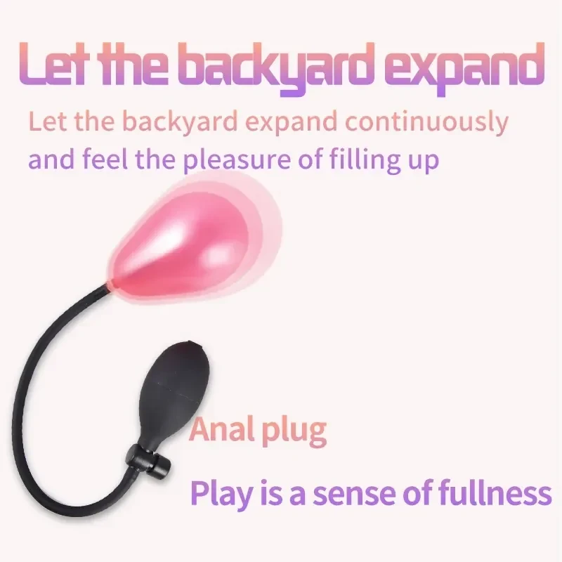 manual inflation anal dilator for women