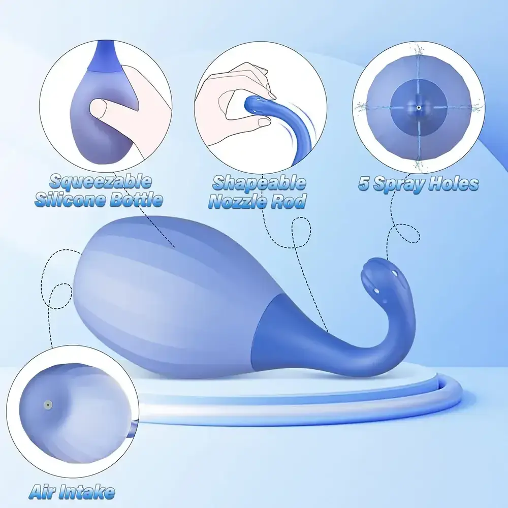 medical grade silicone enema cleaner