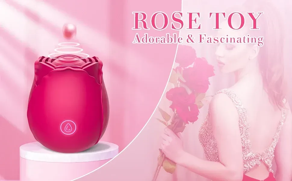 medical grade silicone rose vibrator 2