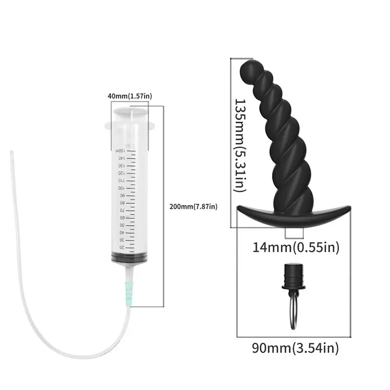 medium 160mm hollow anal plug