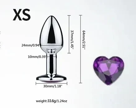 medium crystal base anal training plug