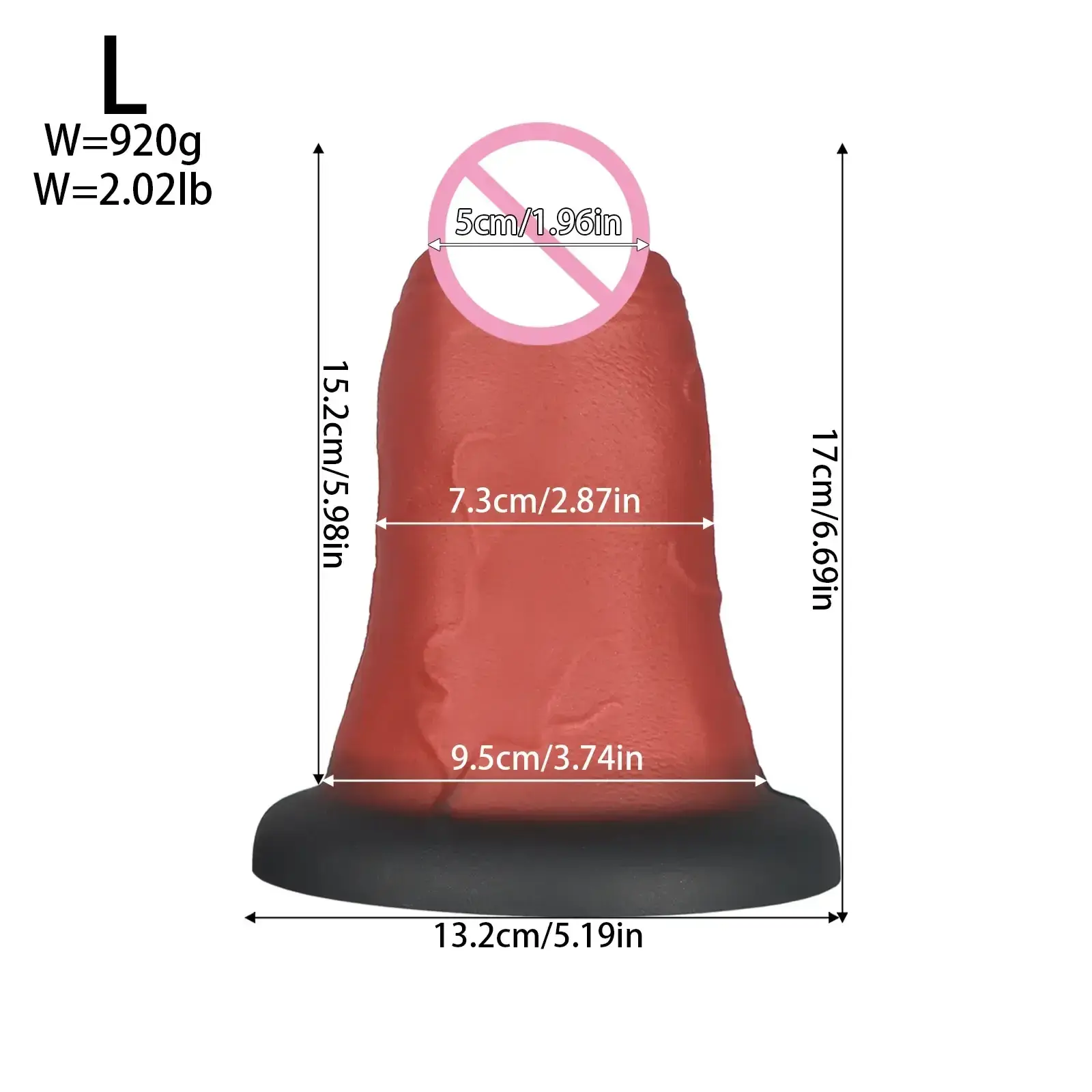 medium size silicone anal plug 1