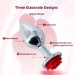 metal anal plug 4.35cm diameter