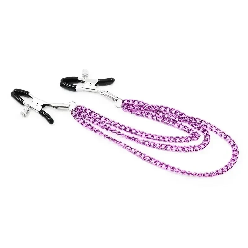 metal chain nipple clamps for women