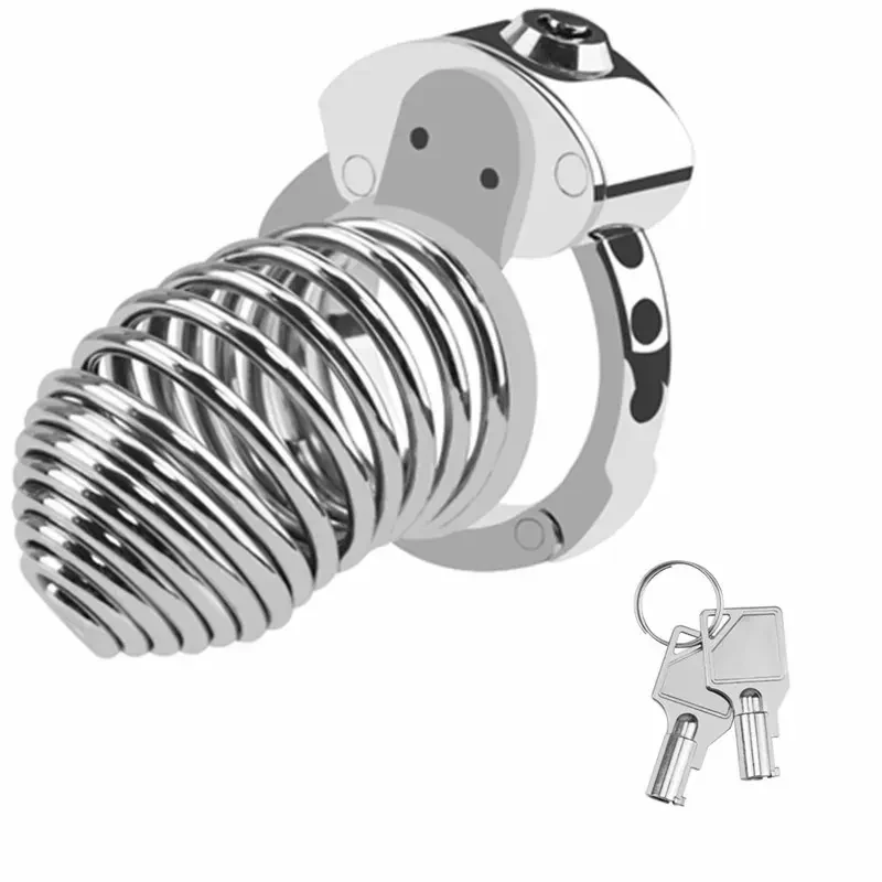 metal male chastity with insert