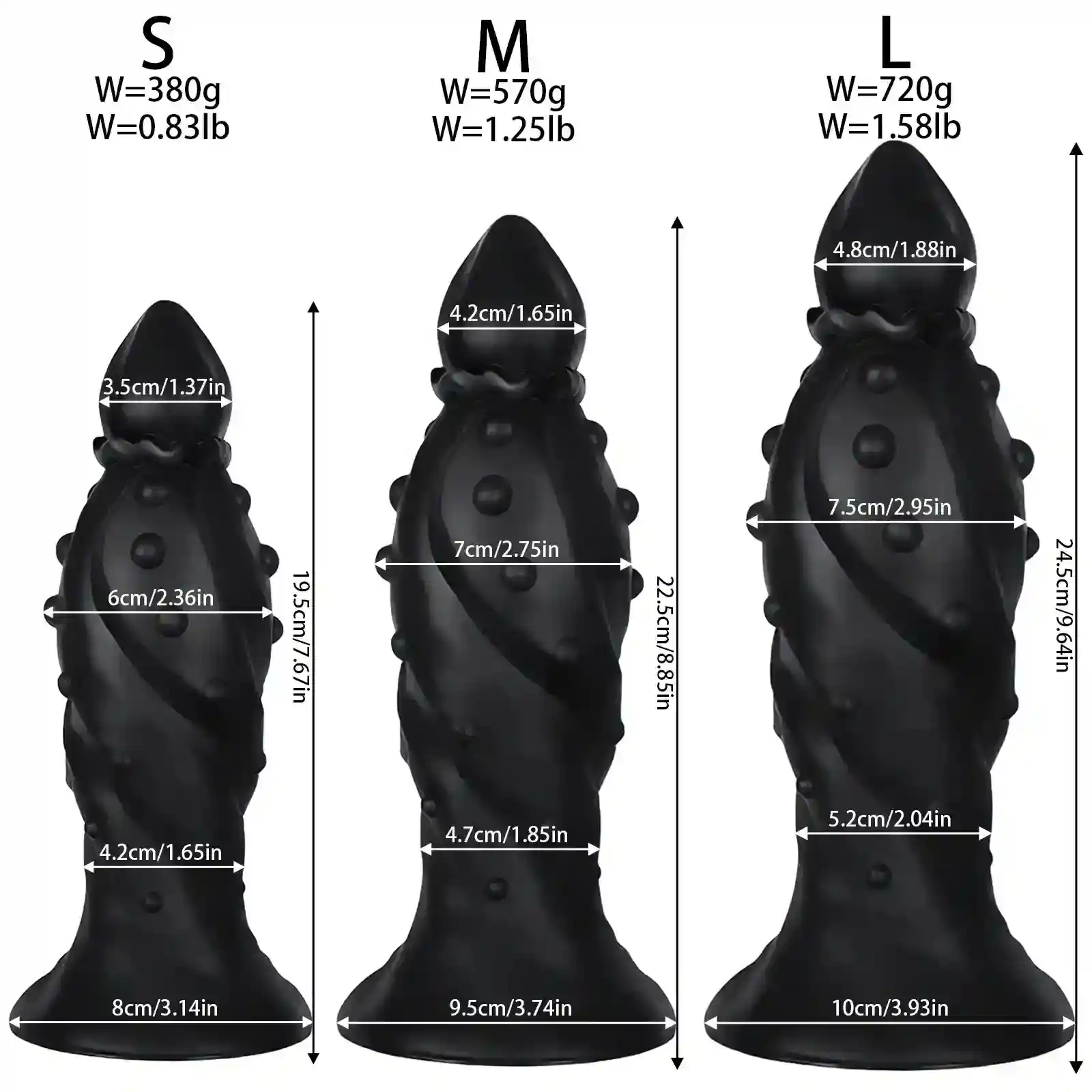 monster design anal butt plug