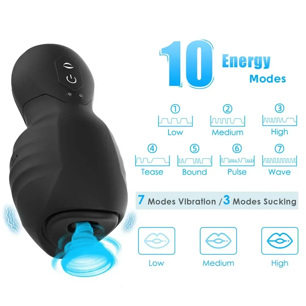 multi mode suction masturbator for men